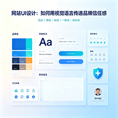 朝阳建站-网站UI设计：如何用视觉语言传递品牌信任感